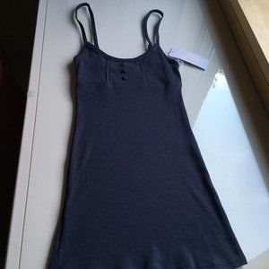 T Luxury Apparel Navy Skinny Knit Navy Tank Size S